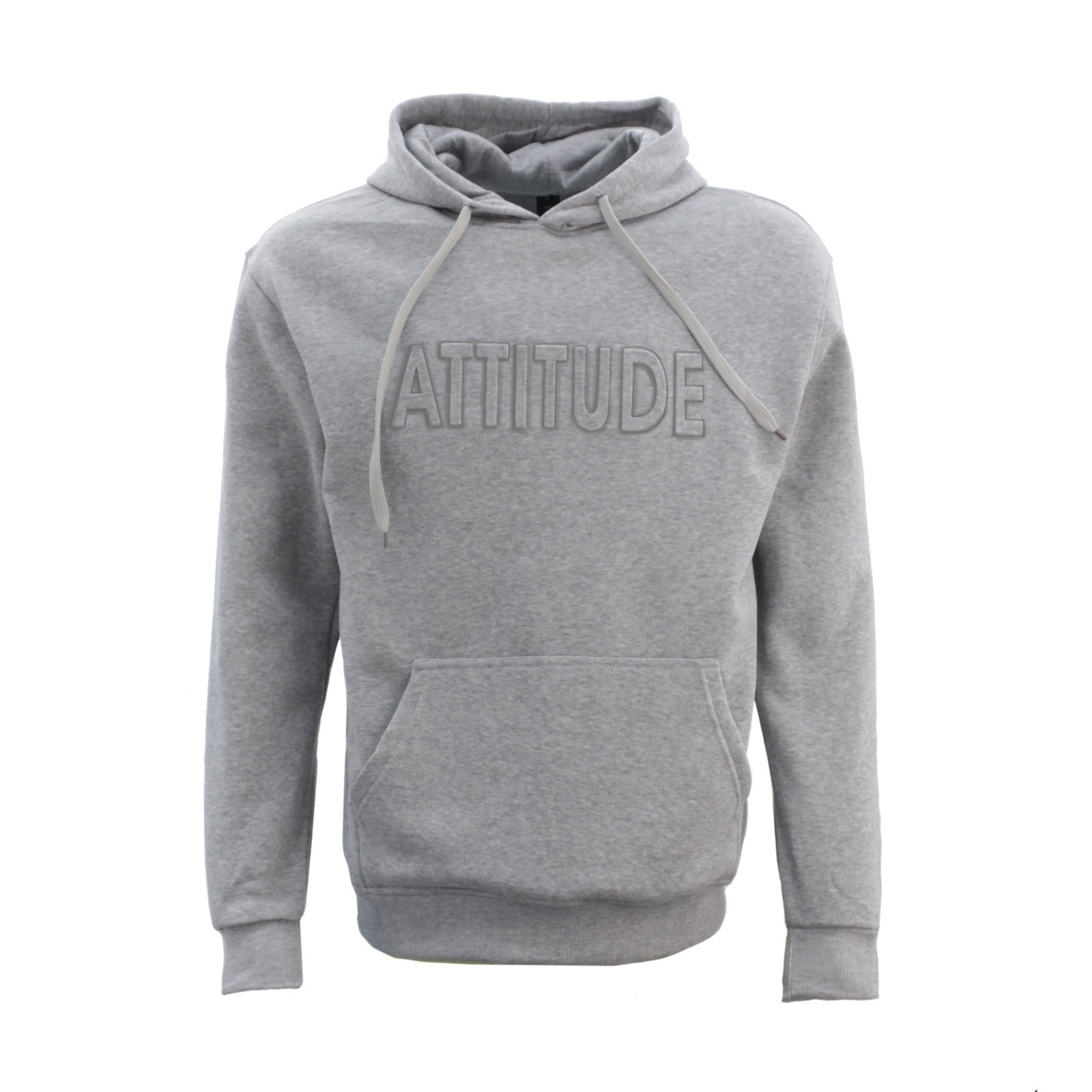 FIL Men's Fleece Hoodie Pullover Hooded Jumper Sweater Embossed - ATTITUDE - Picture 15 of 25