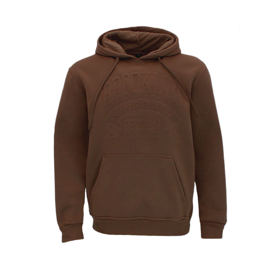 FIL Mens Embossed Fleece Hoodie Pullover Hooded Jumper Sweater - Brooklyn - Picture 37 of 45