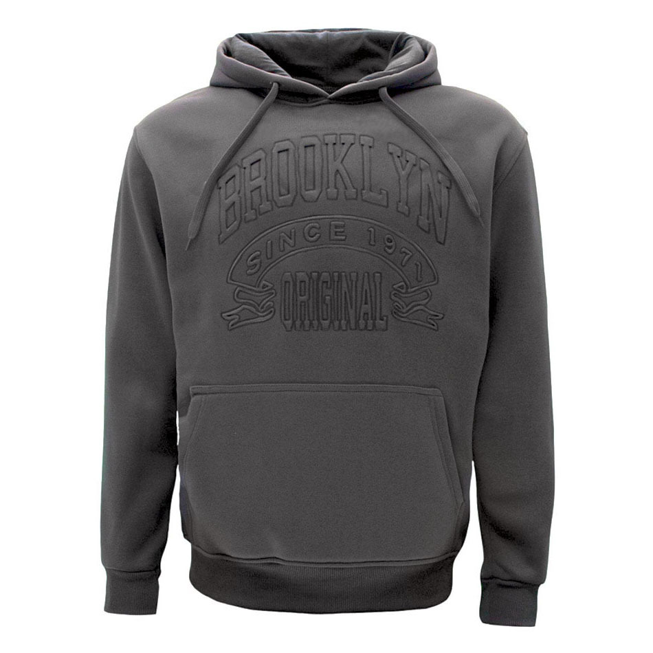 FIL Mens Embossed Fleece Hoodie Pullover Hooded Jumper Sweater - Brooklyn - Picture 25 of 45