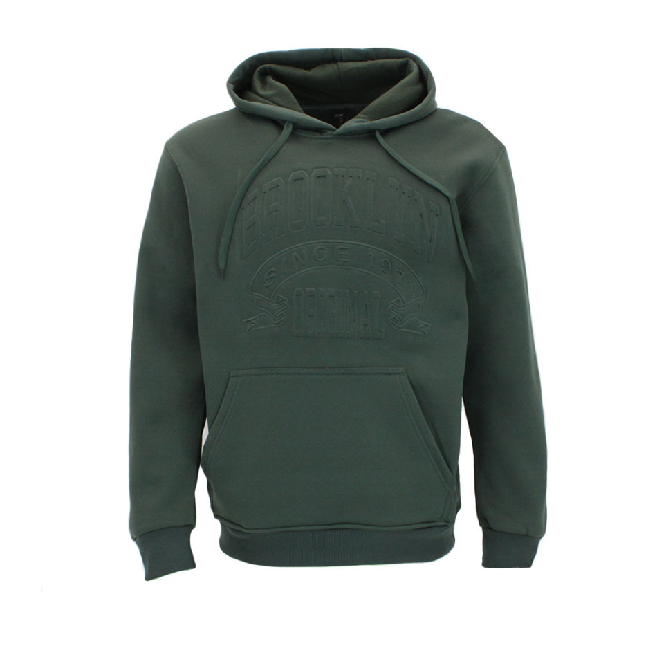 FIL Mens Embossed Fleece Hoodie Pullover Hooded Jumper Sweater - Brooklyn - Picture 28 of 45