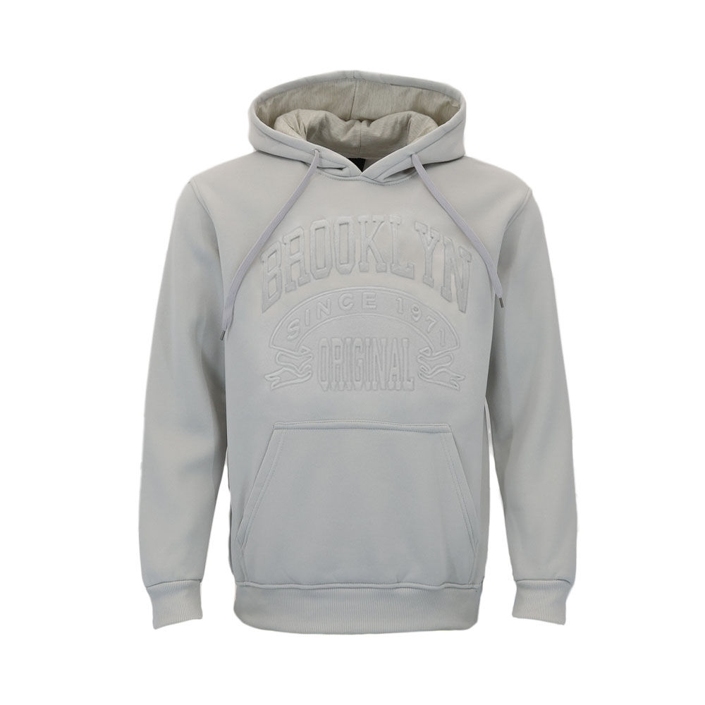 FIL Mens Embossed Fleece Hoodie Pullover Hooded Jumper Sweater - Brooklyn - Picture 40 of 45