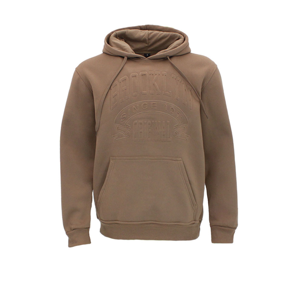 FIL Mens Embossed Fleece Hoodie Pullover Hooded Jumper Sweater - Brooklyn - Picture 21 of 45