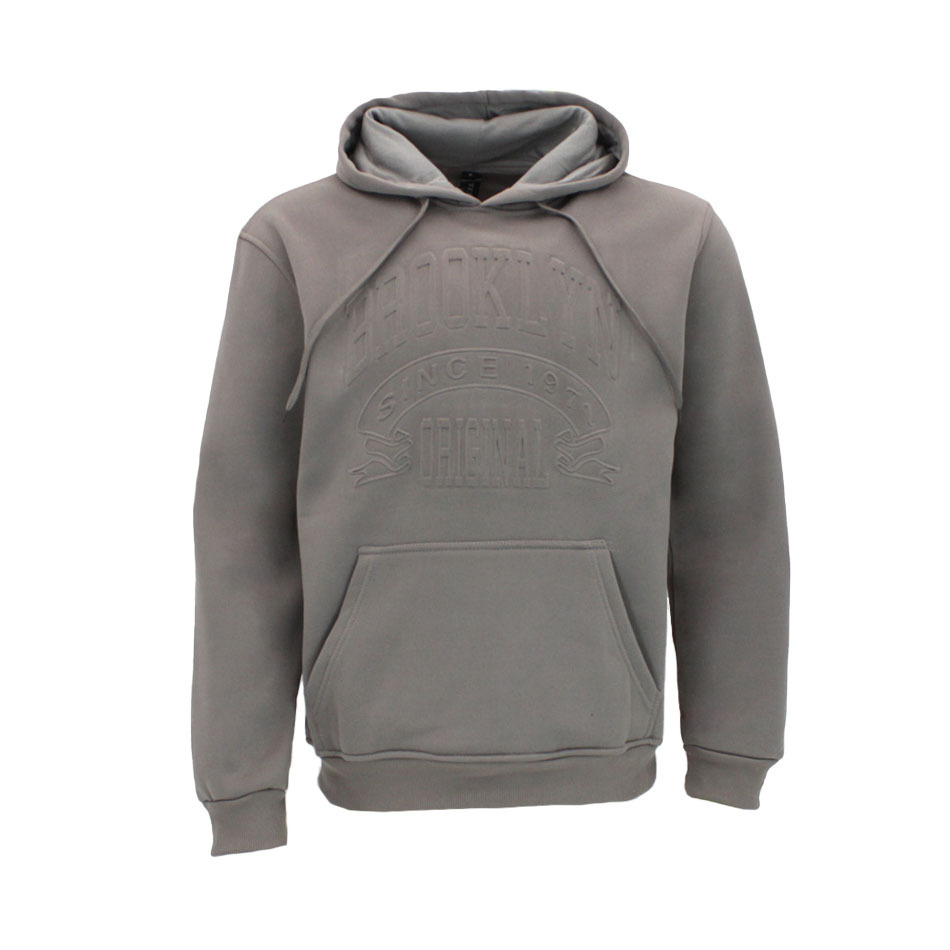FIL Mens Embossed Fleece Hoodie Pullover Hooded Jumper Sweater - Brooklyn - Picture 45 of 45