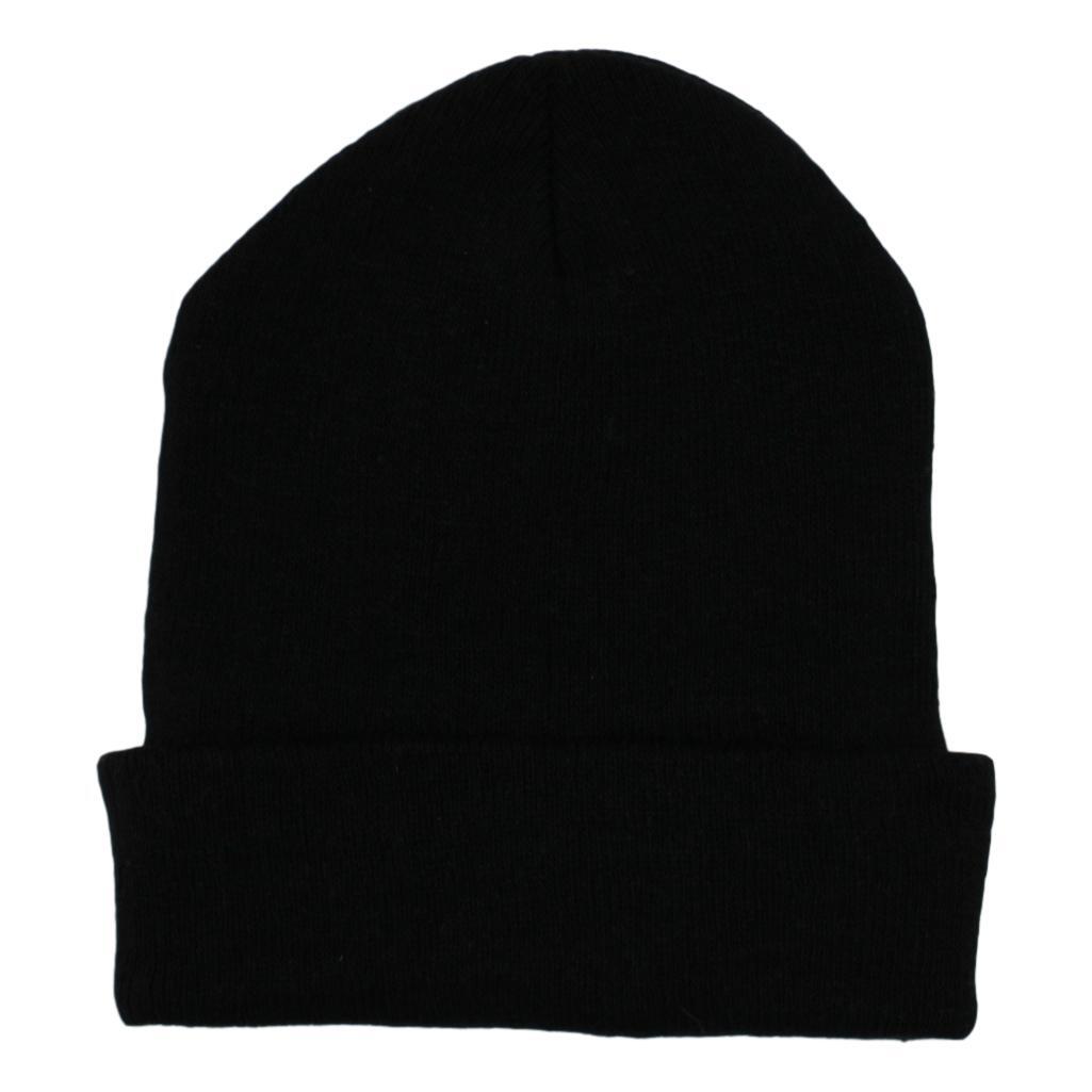 Mens Womens Unisex Beanie Winter Thermal Ski Warm Knitted Sherpa Plain Patterned - Picture 2 of 185