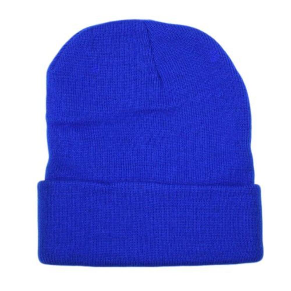 Mens Womens Unisex Beanie Winter Thermal Ski Warm Knitted Sherpa Plain Patterned - Picture 70 of 185