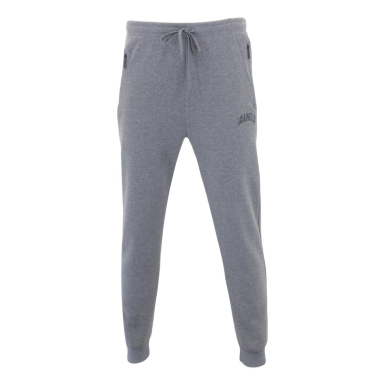 FIL Men's Fleece Track Pants Casual Gym Tracksuit Zipped Pockets LOS