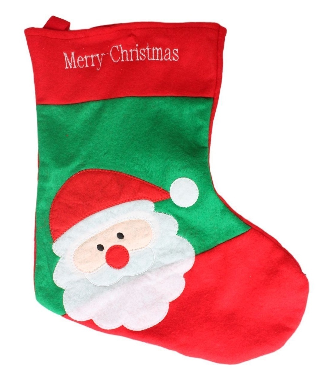 Christmas Xmas Red Stocking Present Gift Bag Santa Claus 42cm - Fresh ...
