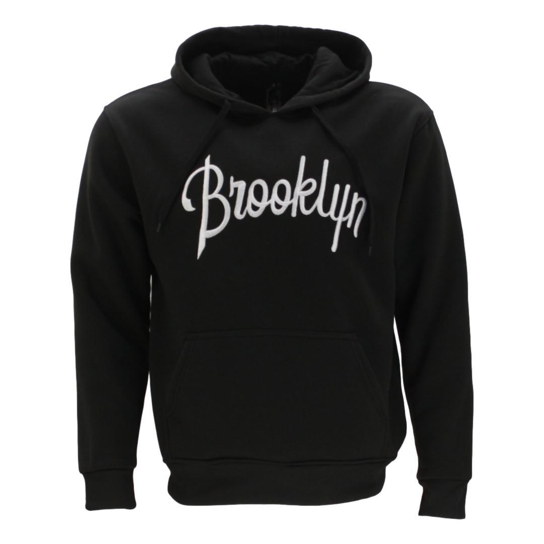 Men's Fleece Hoodie Pullover Hooded Jumper Sweater Embroidered BROOKLYN S to 5XL - Picture 11 of 137