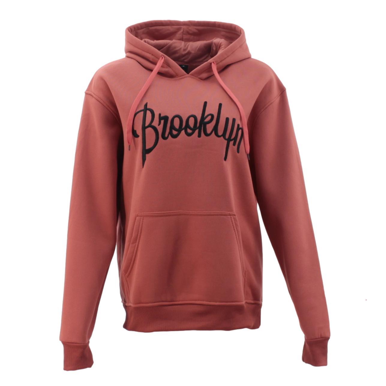 Men's Fleece Hoodie Pullover Hooded Jumper Sweater Embroidered BROOKLYN S to 5XL - Picture 120 of 137