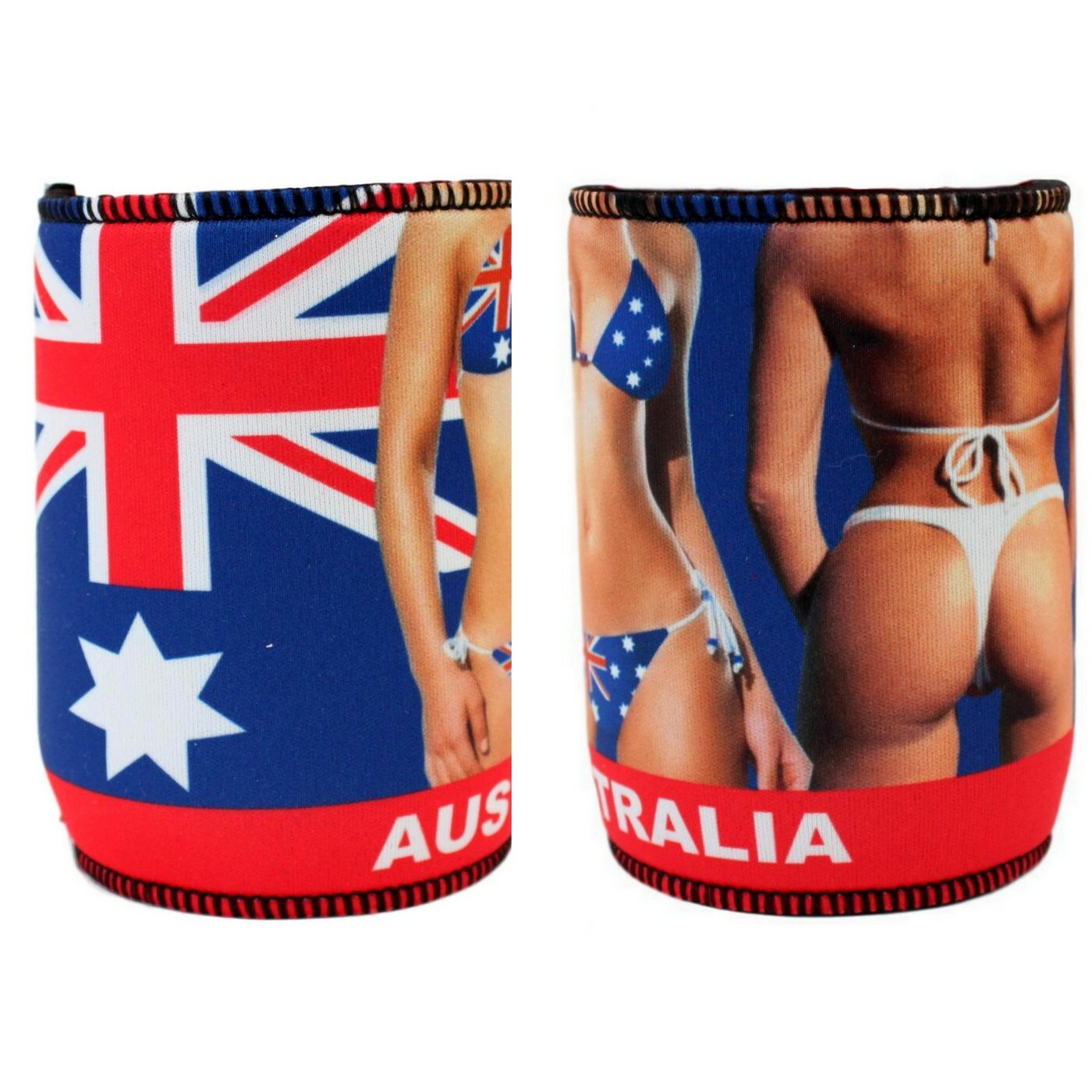 Stubby Holder Stubbie Can Beer Bottle Drink Cooler Australia Flag Funny Souvenir - Picture 70 of 110