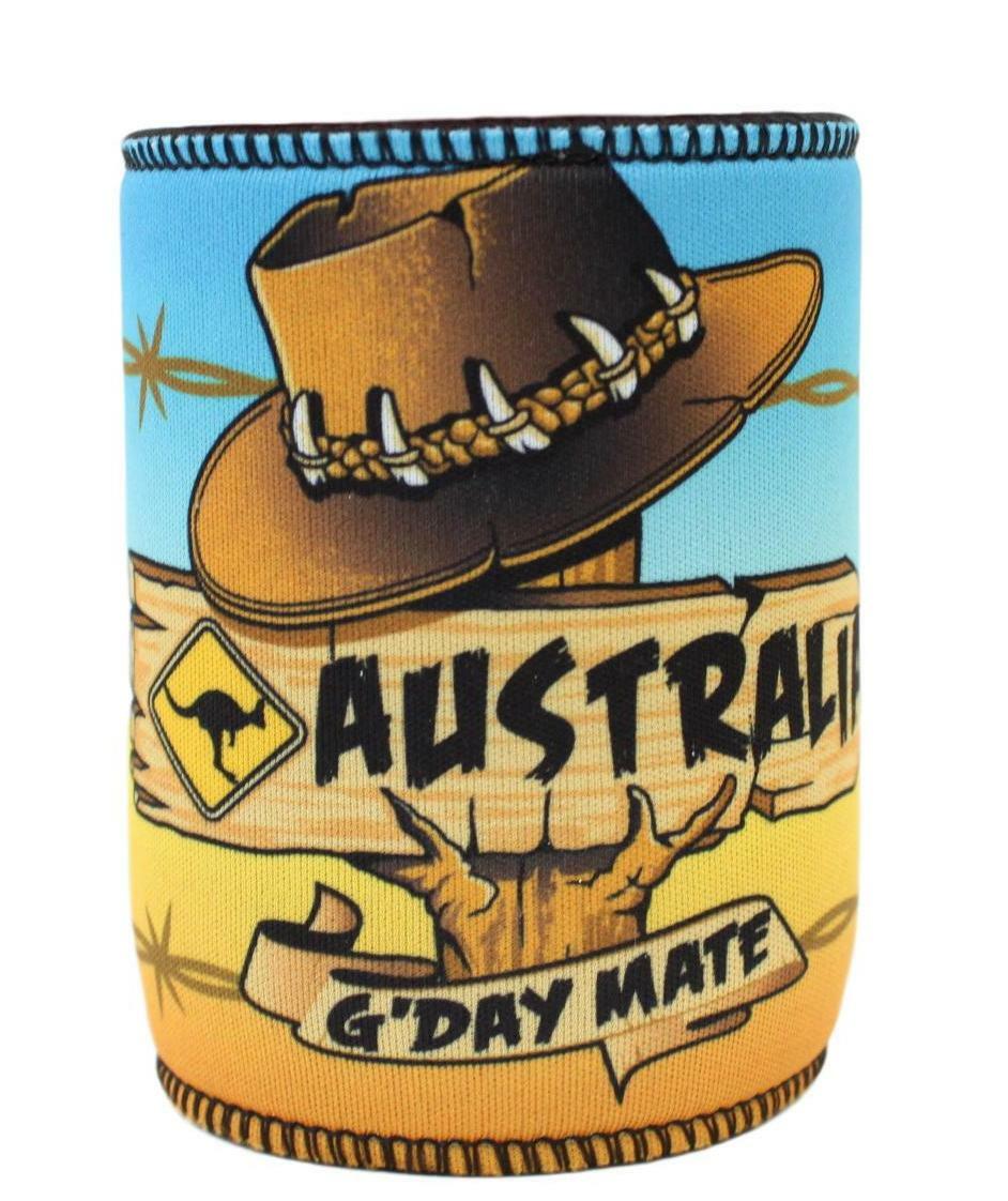 Stubby Holder Stubbie Can Beer Bottle Drink Cooler Australia Flag Funny Souvenir - Picture 26 of 110