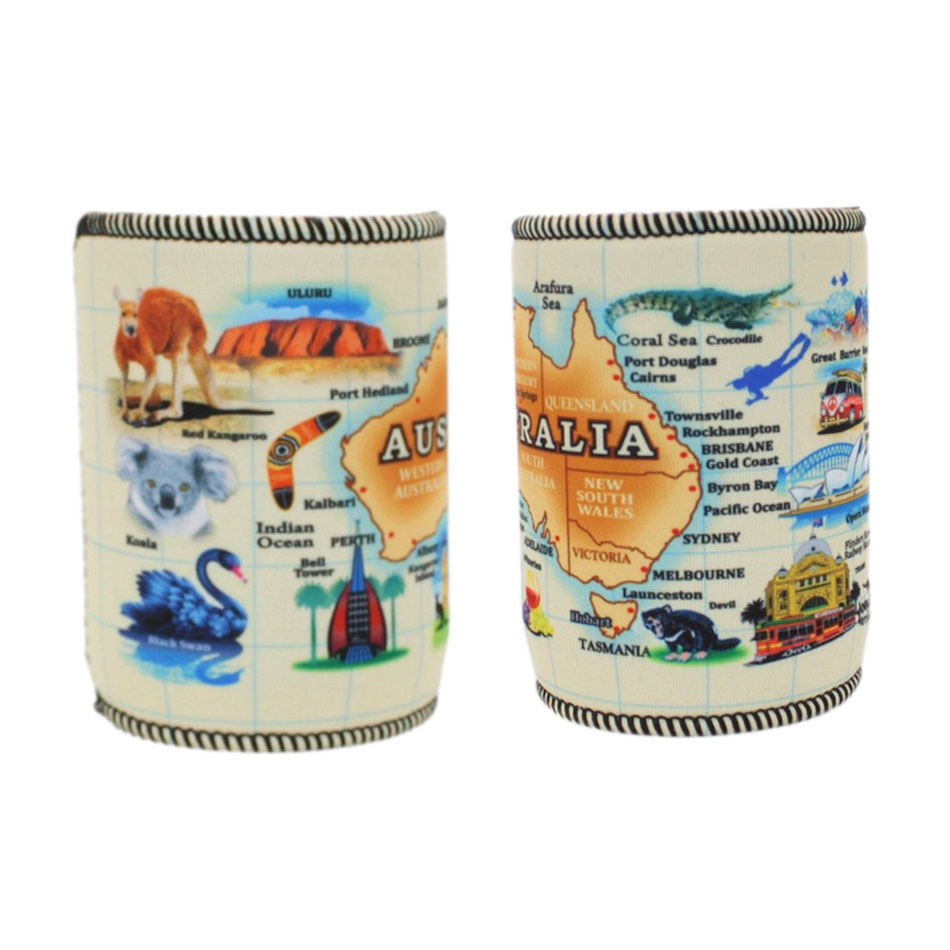Stubby Holder Stubbie Can Beer Bottle Drink Cooler Australia Flag Funny Souvenir - Picture 7 of 110