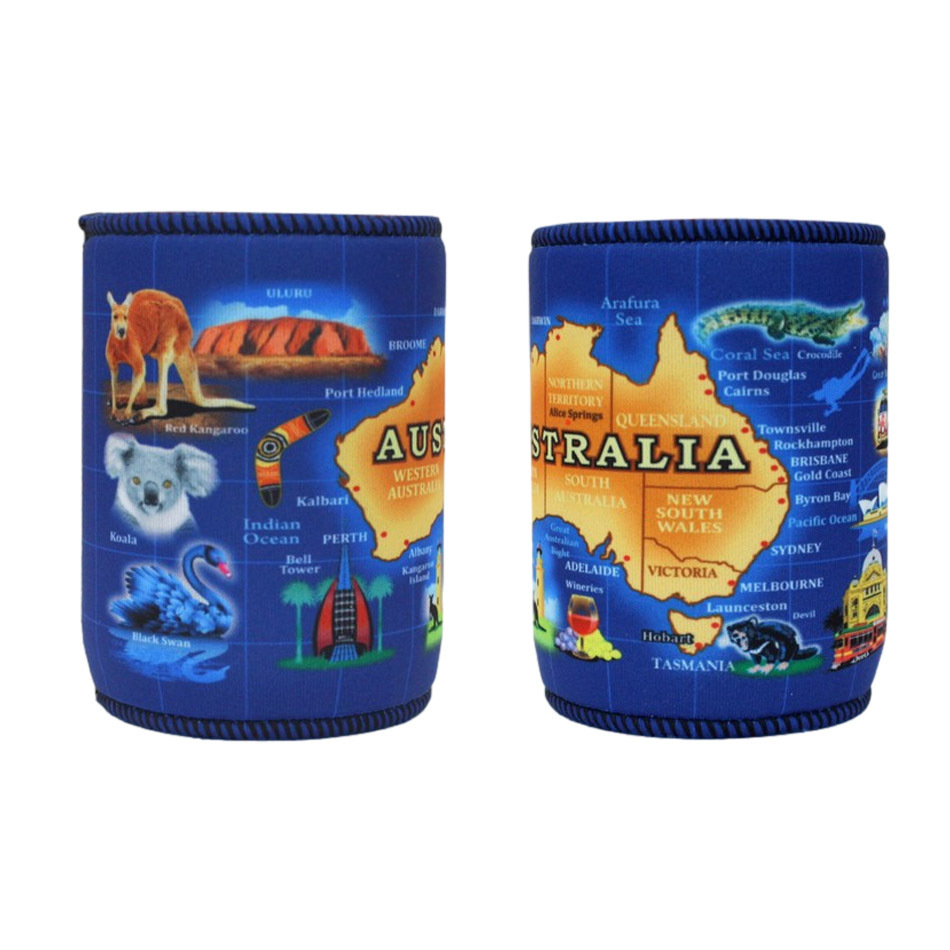 Stubby Holder Stubbie Can Beer Bottle Drink Cooler Australia Flag Funny Souvenir - Picture 95 of 110