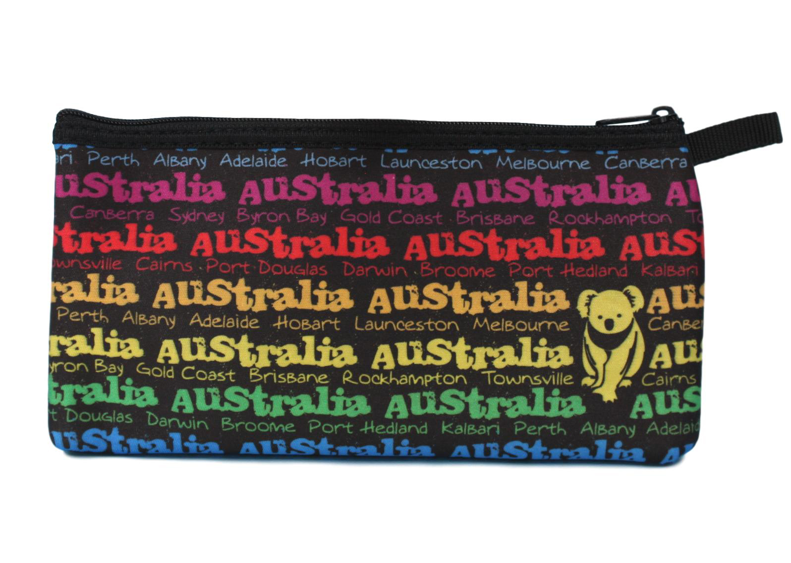 Neoprene Australian Souvenir Pencil Case Toiletries Pouch Zipped Bag Gift - Picture 15 of 19