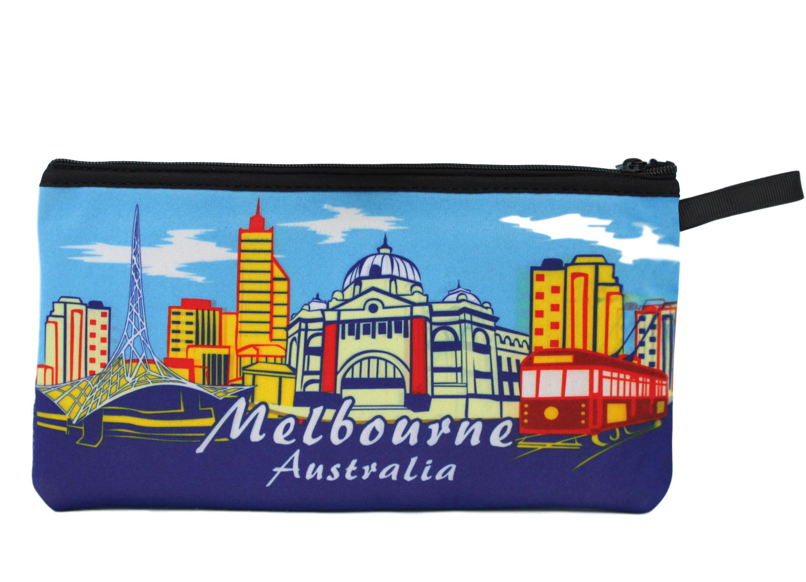 Neoprene Australian Souvenir Pencil Case Toiletries Pouch Zipped Bag Gift - Picture 7 of 19