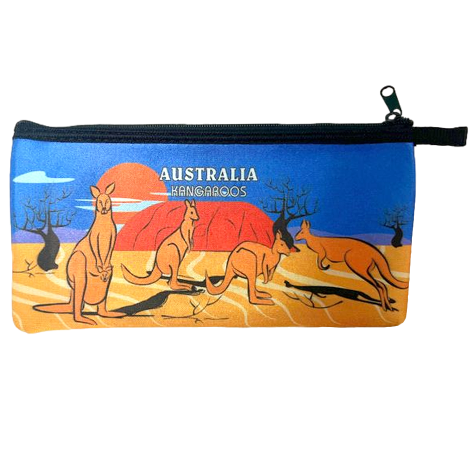Neoprene Australian Souvenir Pencil Case Toiletries Pouch Zipped Bag Gift - Picture 19 of 19
