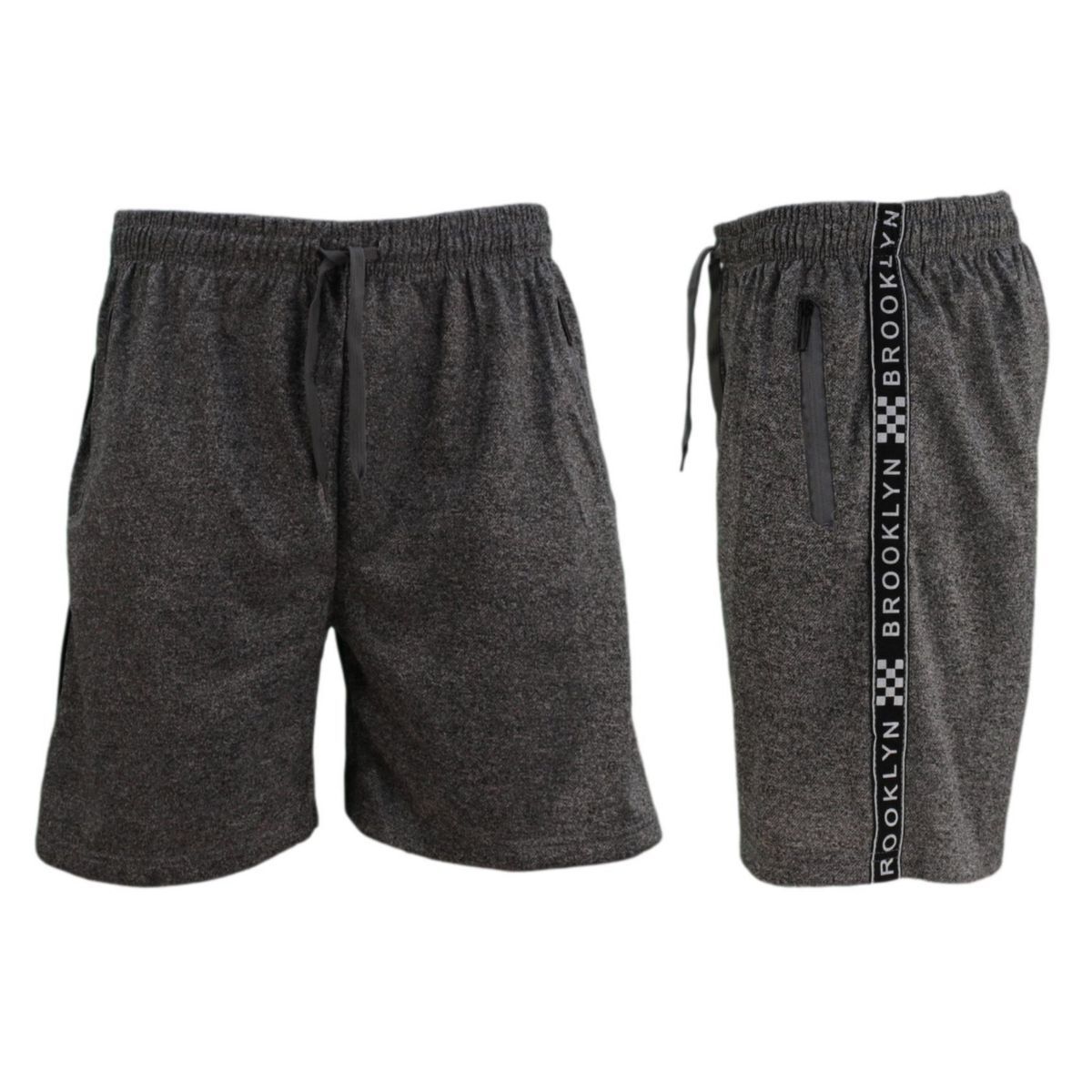 FIL Men's Gym Sports Jogging Casual Basketball Shorts Zipped Pockets BROOKLYN - Picture 9 of 21