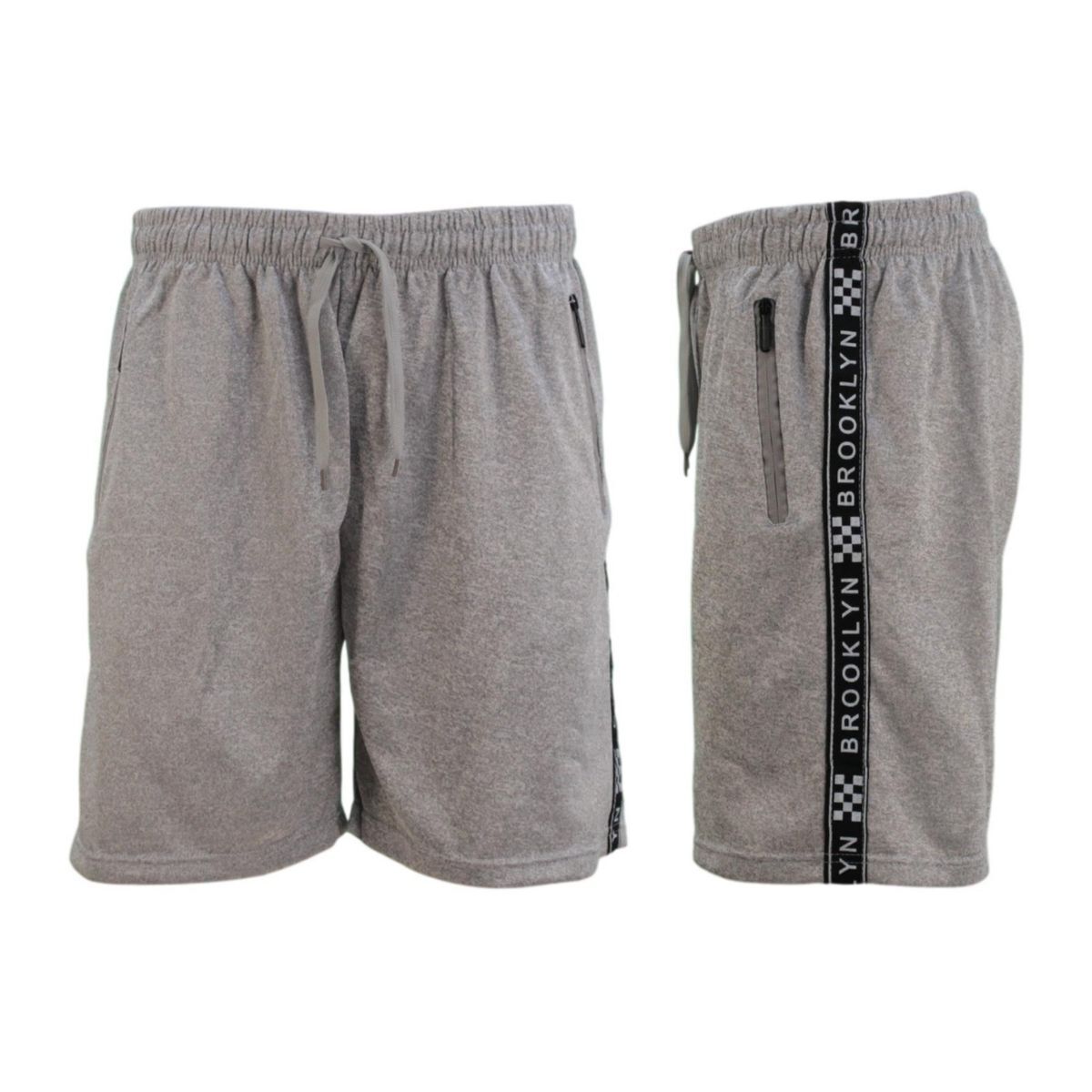 FIL Men's Gym Sports Jogging Casual Basketball Shorts Zipped Pockets BROOKLYN - Picture 17 of 21