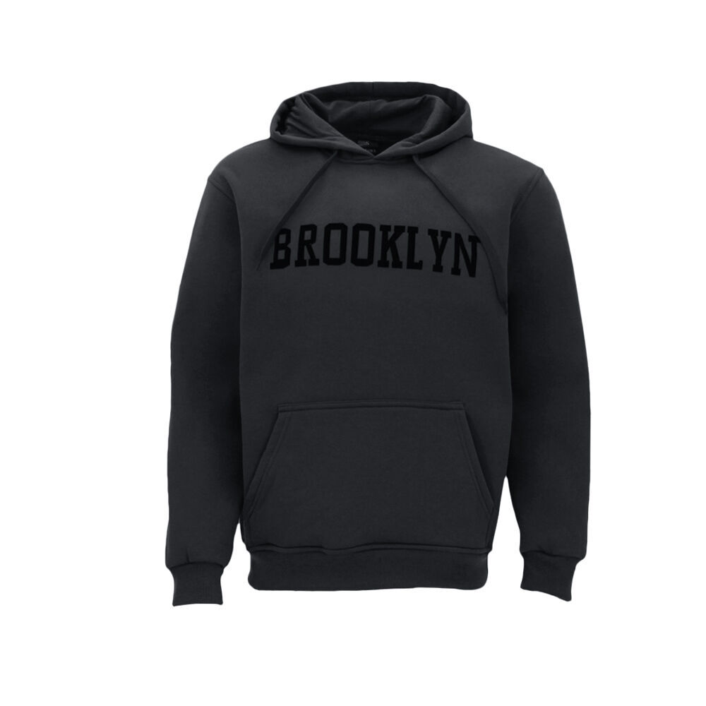 FIL Mens Adult Fleece Hoodie Pullover Hooded Jumper Sweater - BROOKLYN - Picture 5 of 17