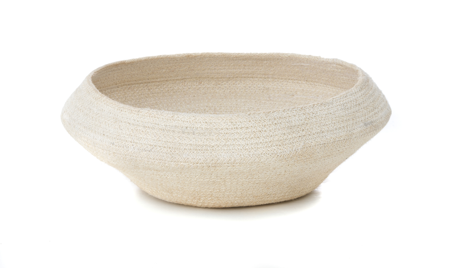 Anokhi Jute Cotton Round Bowl Bread Fruit Basket Storage Handmade Rustic Décor - Picture 6 of 11