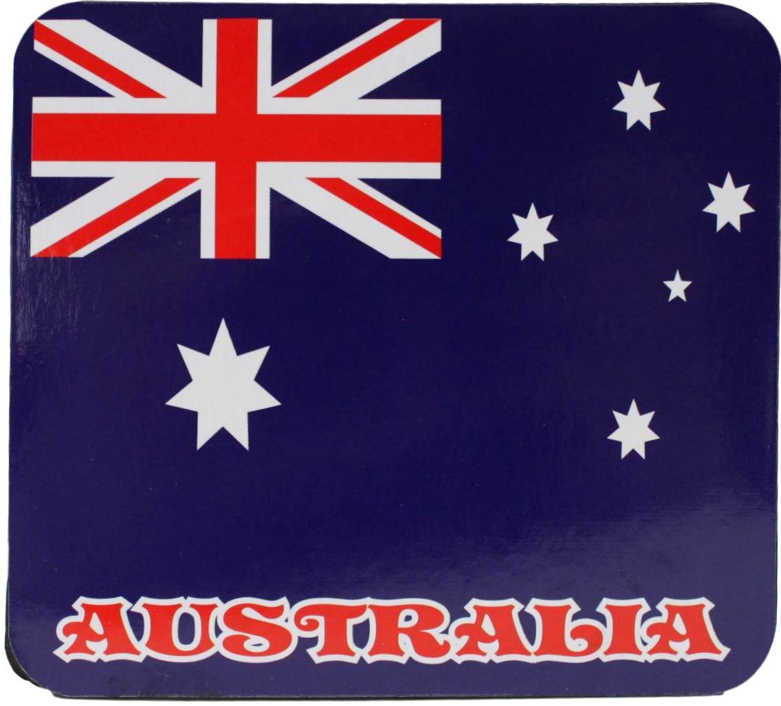 6x Australian Souvenir Drink Round Square Coaster Australia Flag Sydney Gift 