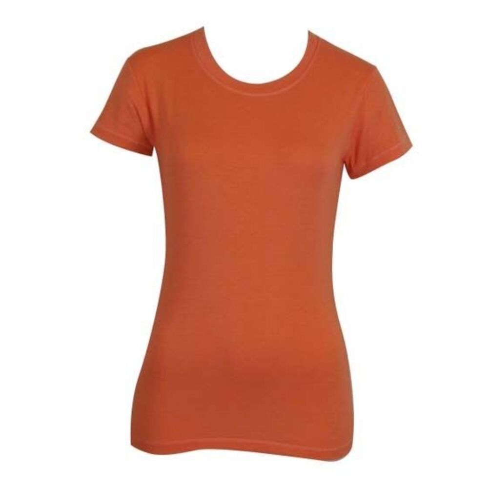 Women's Ladies Soft Stretch T Shirt Tee 