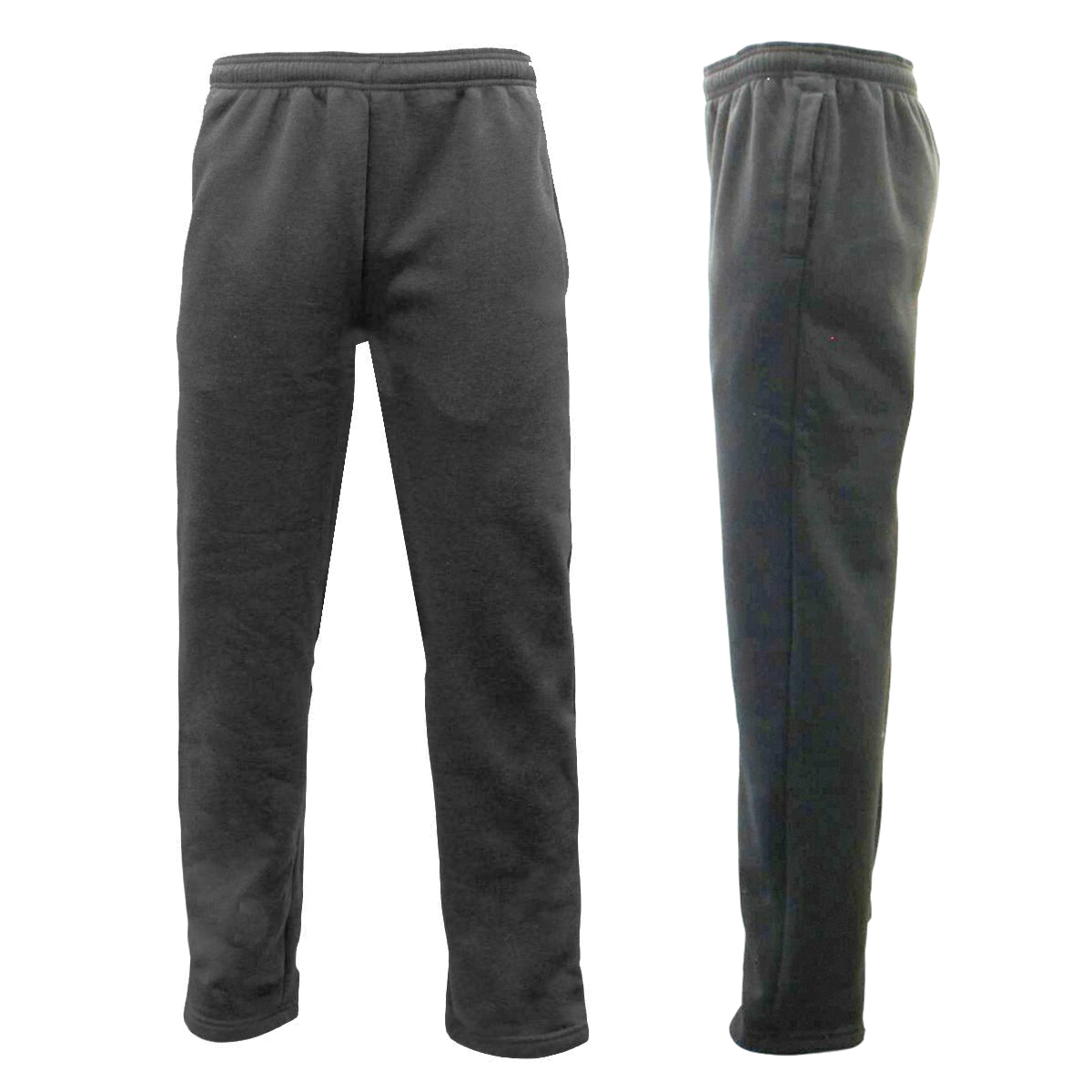Men's Fleece Lined Track Pants Low Pill Suit Pants Casual Winter