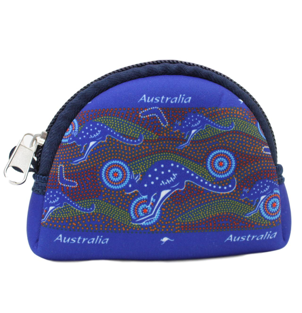 Australian Souvenir Coin Purse Pouch Bag Wallet Zip Australia Kangaroo