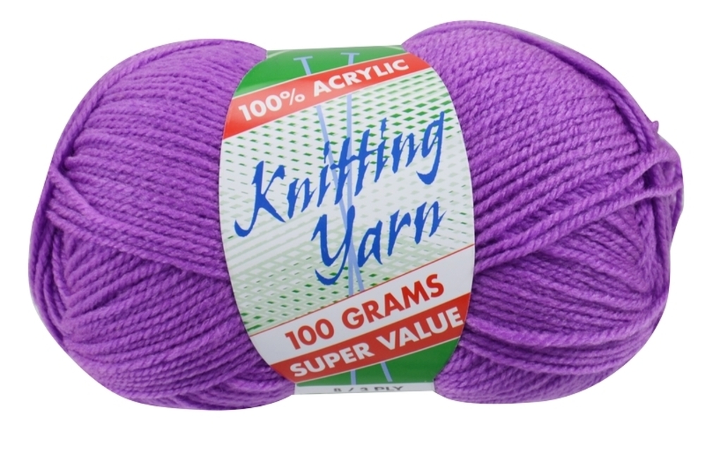100g Knitting Yarn 3/8 Ply Super Soft Acrylic Knitting Wool Solid Multi