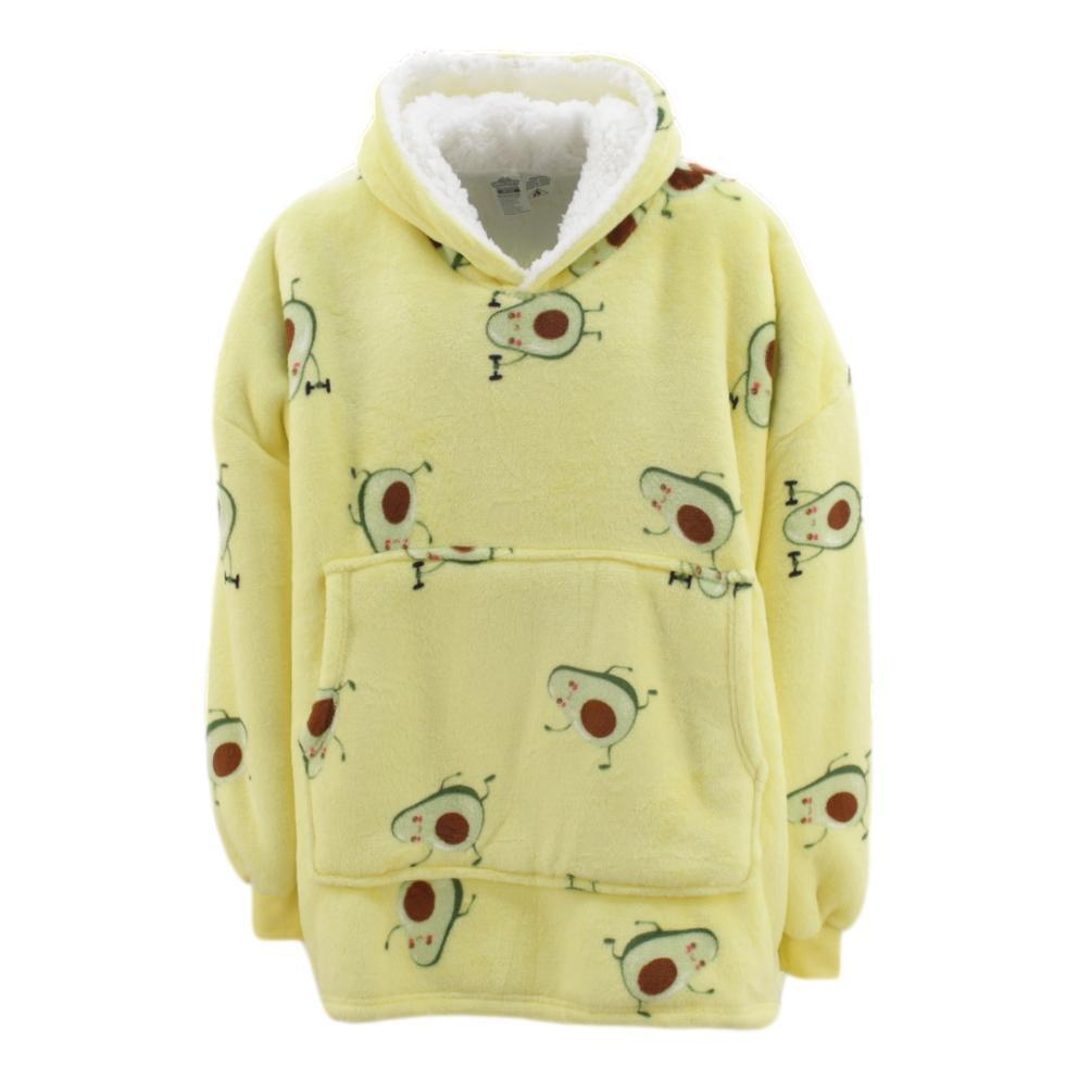 FIL Oversized Hoodie Blanket Plush Warm Big Fleece Soft Pullover Adult Kids - Picture 14 of 89