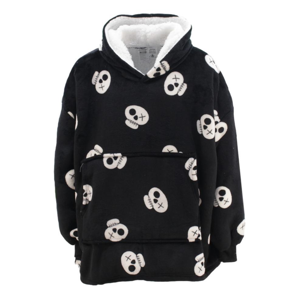 FIL Oversized Hoodie Blanket Plush Warm Big Fleece Soft Pullover Adult Kids - Picture 28 of 89