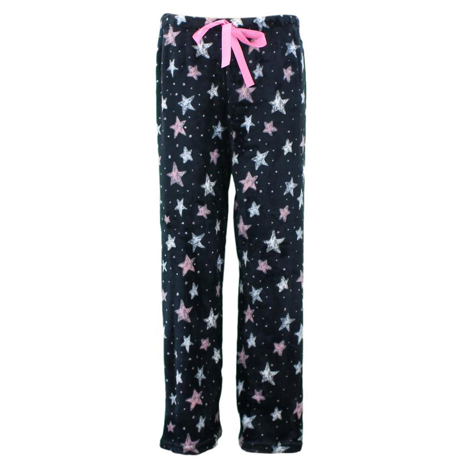 Women's Soft Plush Lounge Sleep Pyjama Pajama Pants Fleece Winter Sleepwear