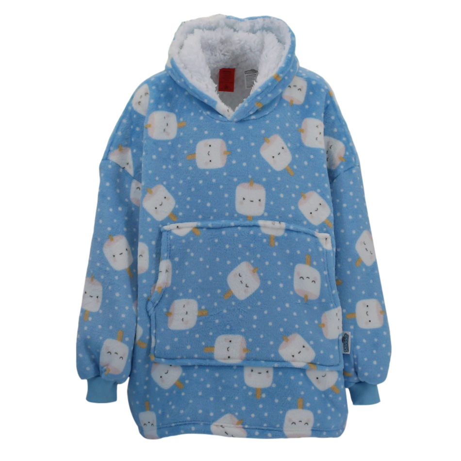 FIL Oversized Hoodie Blanket Plush Warm Big Fleece Soft Pullover Adult Kids - Picture 47 of 89