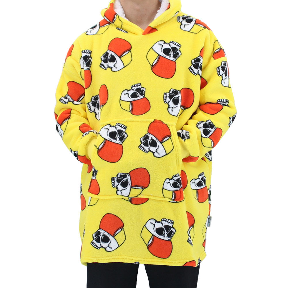 FIL Oversized Hoodie Blanket Plush Warm Big Fleece Soft Pullover Adult Kids - Picture 79 of 89