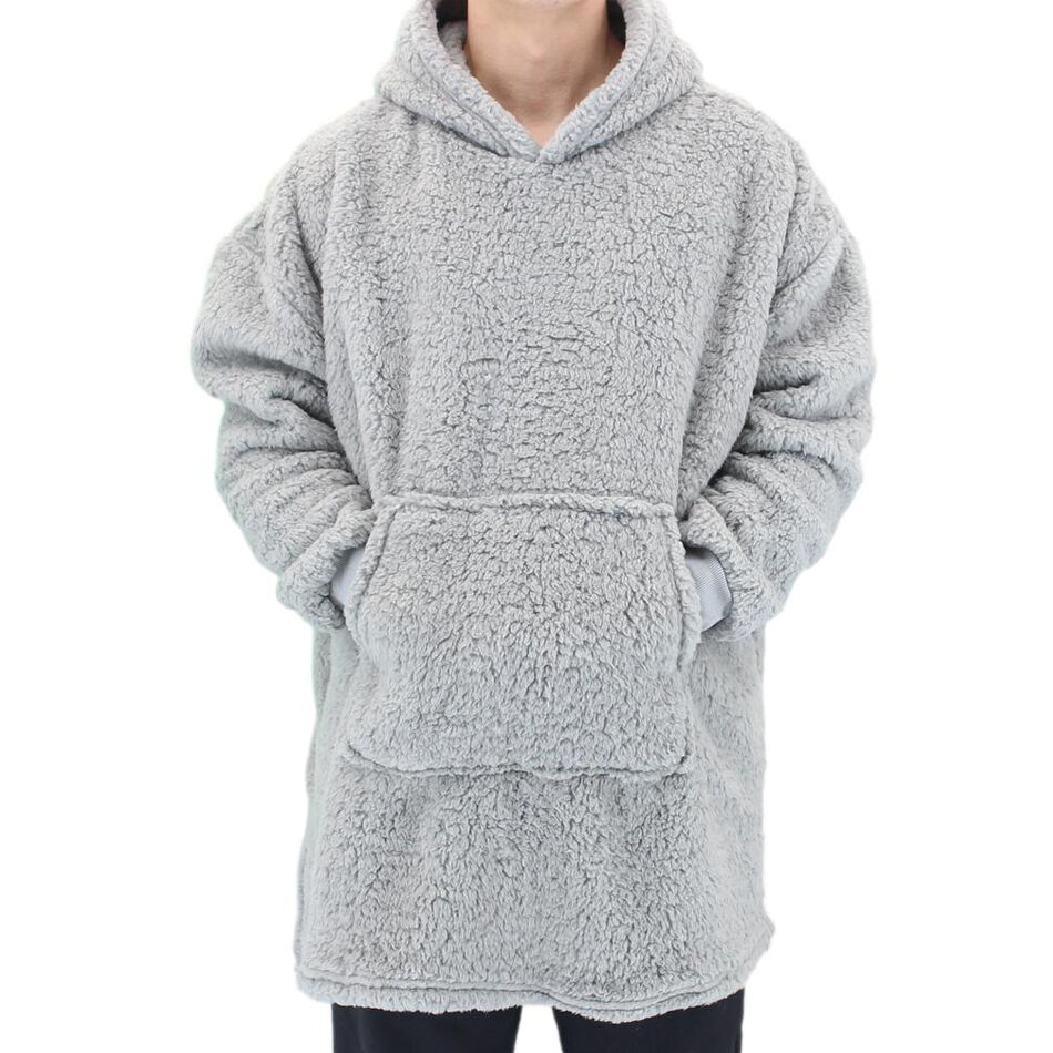 FIL Oversized Hoodie Blanket Plush Warm Big Fleece Soft Pullover Adult Kids - Picture 83 of 89