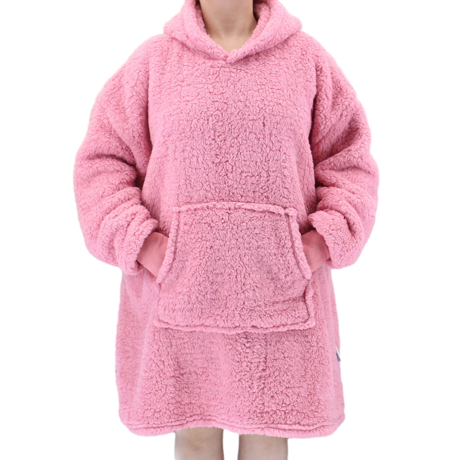 FIL Oversized Hoodie Blanket Plush Warm Big Fleece Soft Pullover Adult Kids - Picture 86 of 89