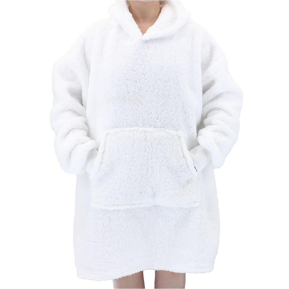 FIL Oversized Hoodie Blanket Plush Warm Big Fleece Soft Pullover Adult Kids - Picture 88 of 89