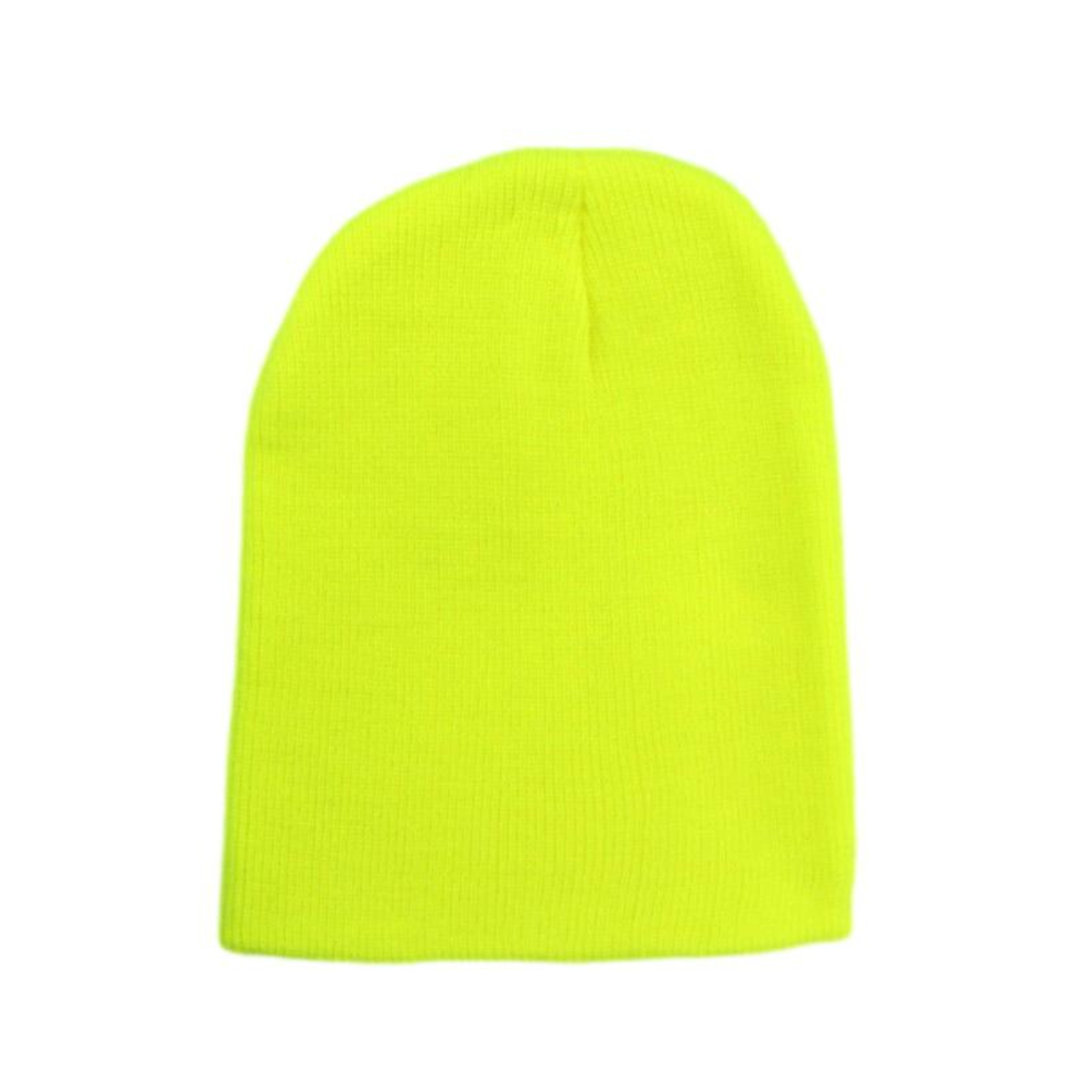 Kids Boys Girls Beanie Winter Warm Knitted Sherpa Plain Patterned - Picture 25 of 25