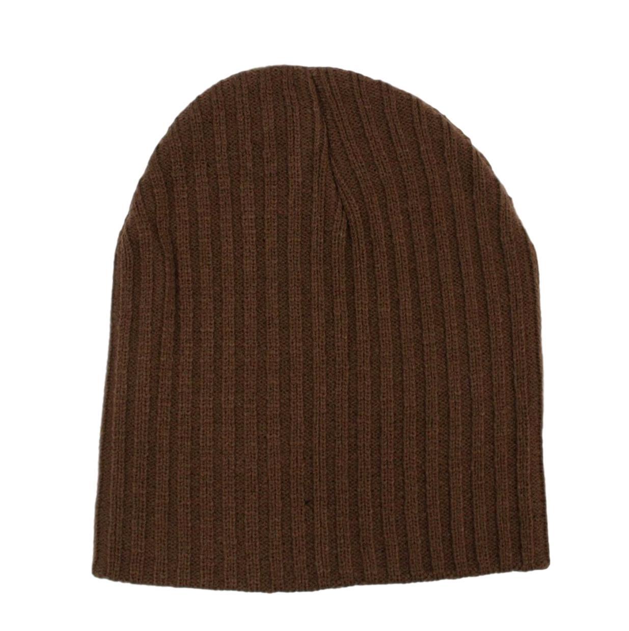 Mens Womens Unisex Beanie Winter Thermal Ski Warm Knitted Sherpa Plain Patterned - Picture 58 of 185