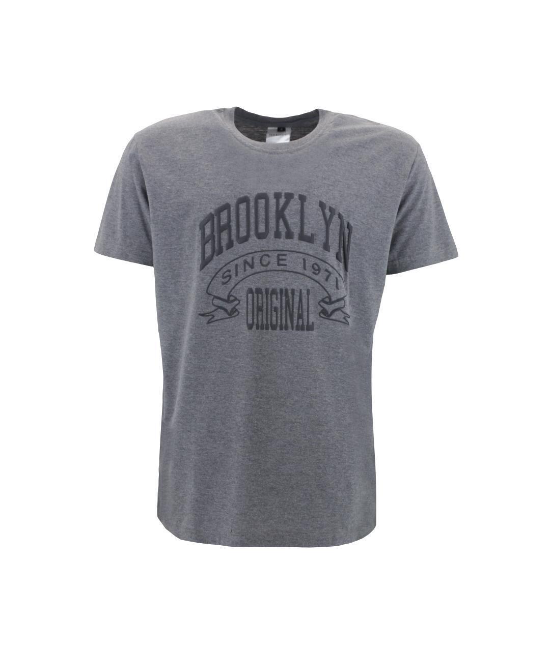 FIL Men's Cotton Crew Neck T-Shirt Tee Short Sleeve - Brooklyn B - Picture 5 of 9
