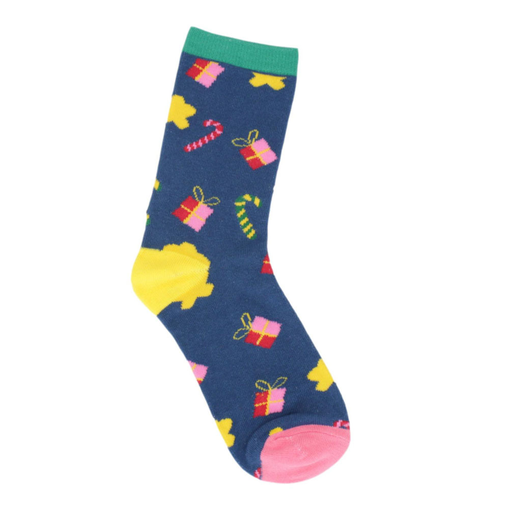 FIL Kids Christmas Socks Cotton Unisex Santa Claus Xmas Gift Holiday Girl Boy - Picture 3 of 7