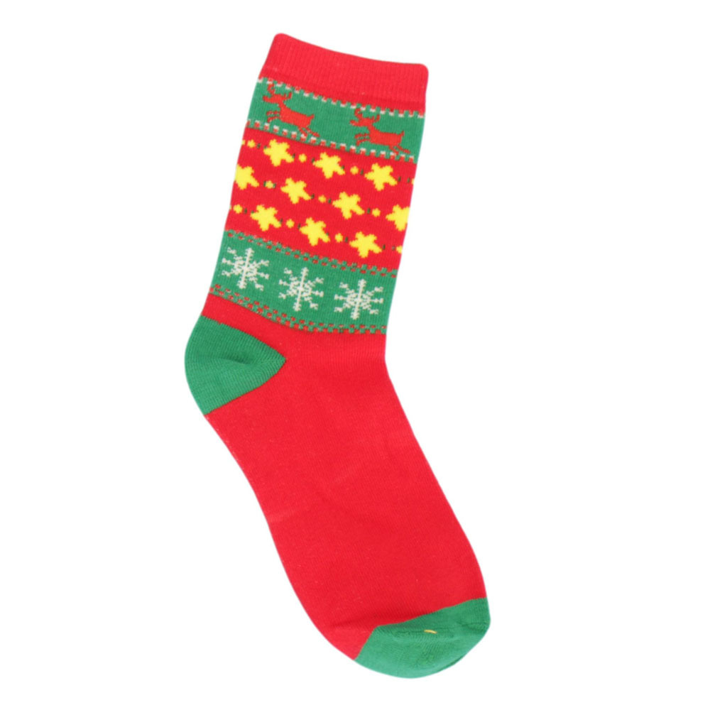 FIL Kids Christmas Socks Cotton Unisex Santa Claus Xmas Gift Holiday Girl Boy - Picture 4 of 7