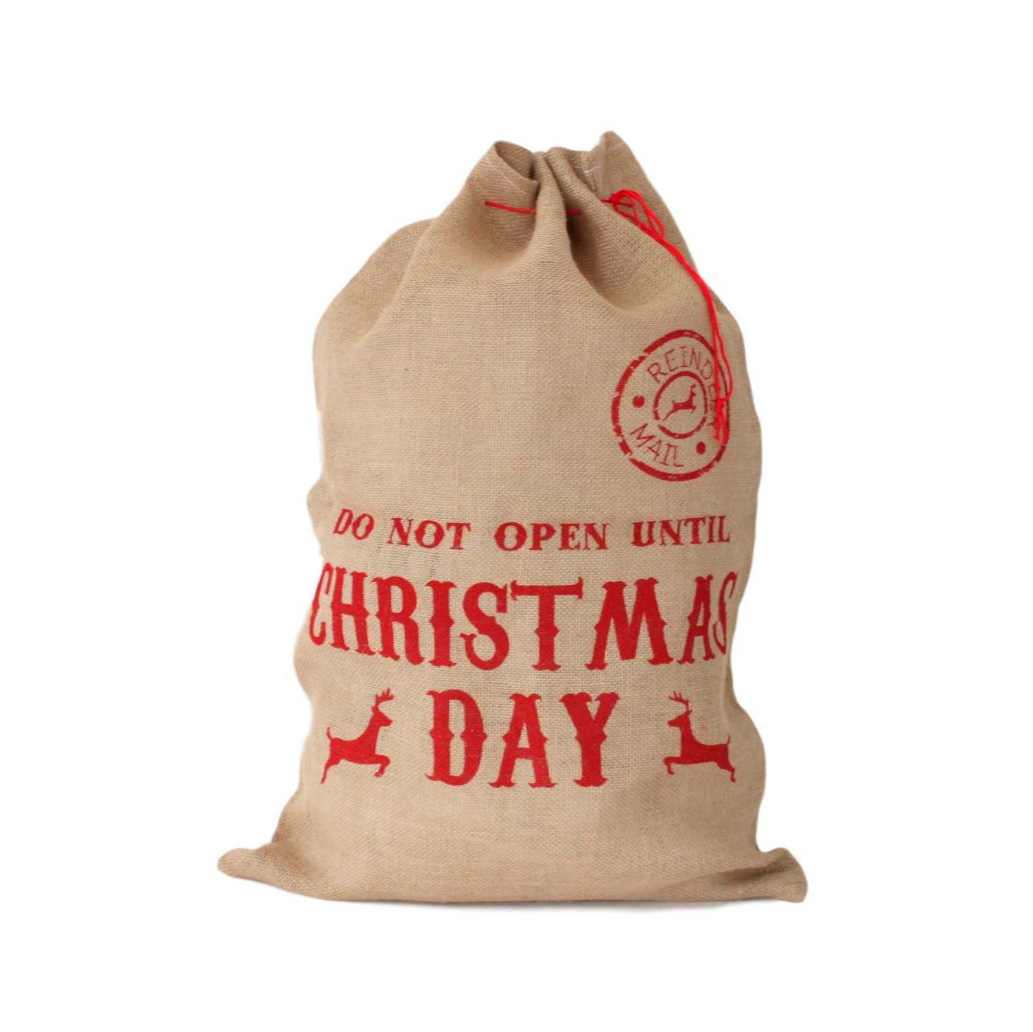 Christmas XMAS Large Jumbo Hessian Santa Sack Children Gifts Stocking