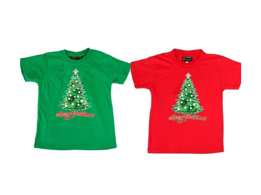 Girls Christmas Top Kids Xmas T Shirt Red Age 2 3 4 5 6 7 8 9 10 11 12 13 Years