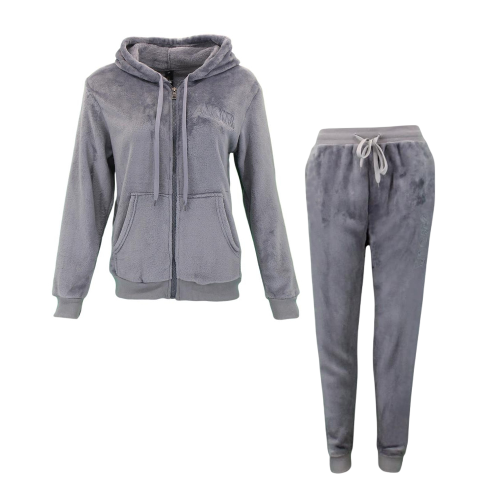 Women's fleece jacket hotsell and pants set