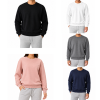 New Men's Adult Unisex Crew Neck Jumper Sweater Pullover Basic Blank Plain S-3XL
