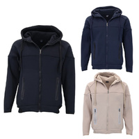 FIL Men's Fleece Lined Hoodie Jacket Zip Up Casual Warm Outerwear with Pockets