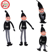 Elves Behavin Badly Naughty Elf in Black Boy Girl Doll Christmas Decoration