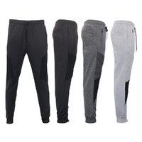 FIL Men's Lightweight Jogger Track Pants Sweatpants with Zip Pockets