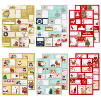 144 Christmas Gift Labels Stickers Self Adhesive Foil To From Tags 2 Packs